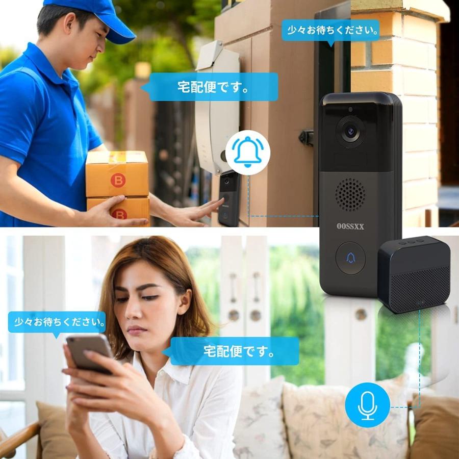 ワイヤレスインターホン 充電式 カメラ付きチャイム 赤外線暗視機能 動体検知 遠隔監視 防塵防水 日本語システム 工事不要 Acc C103wx Acc C103wx 安心即売 通販 Yahoo ショッピング