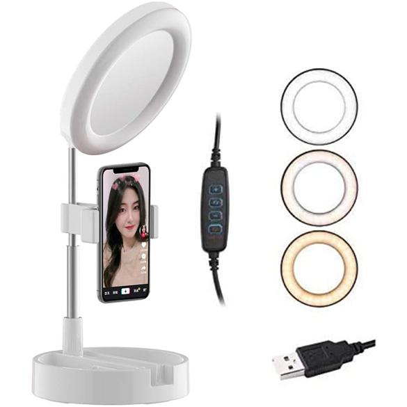 6インチ自撮りリングライト 3色モード10輝度 携帯スタンド付き 自撮りなどの動画撮影に対応 顔美化 肌美化ライト 生放送人気ライト ホワイト Bgd 6w Bgd 6w 安心即売 通販 Yahoo ショッピング