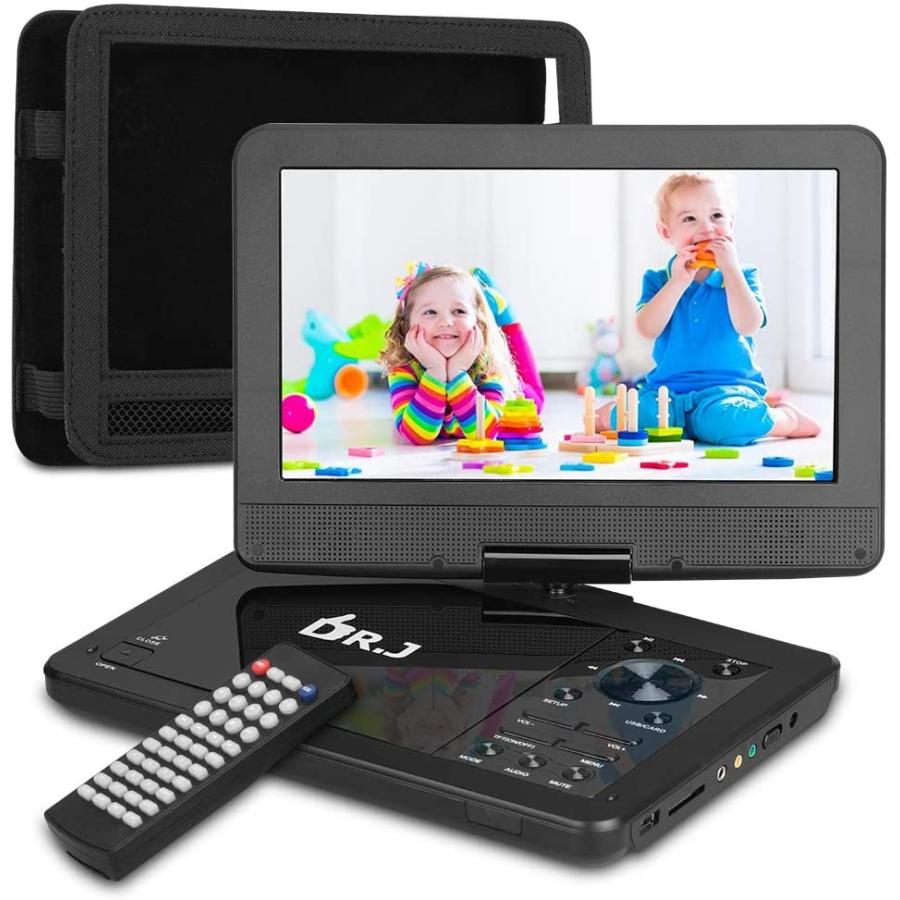 Dr J 10インチ ポータブルdvdプレーヤー 車載ケース付き 5時間超長再生 3年保証 リージョンフリー 270度回転 Cprm Sd Av Usb対応 リモコン付き Jin Dp10 Jin Dp10 安心即売 通販 Yahoo ショッピング
