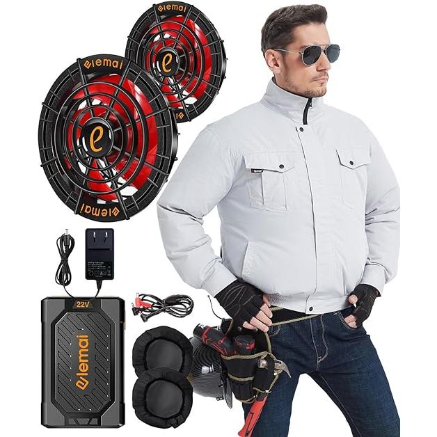 2個セット！　空調服用　ファンバッテリーセット　36V　26800mAh② 最安！ 空調服用 ファンバッテリーセット 36V 26800mAh 156L/S