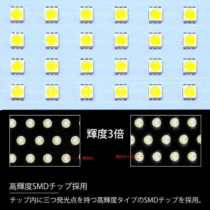 ステップワゴン LED ルームランプ スパーダ 室内灯 ホンダ  RK系 RK1 RK2 RK5 RK6 専用設計 爆光 車用 一年保証 4点セットopp-room-stepwagon-spada｜anshinsokubai｜04