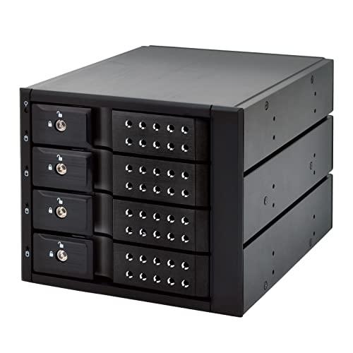 センチュリー iStarUSA BPN-DE Seriesリムーバブルラック 4Bayモデル V2 BPN-DE340SS-BK2_FP