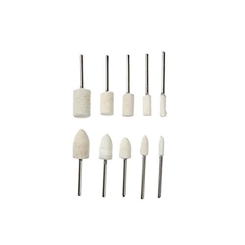 UID 26個セット 羊毛フェルトバフ2.35mm軸 鏡面研磨や金属磨き仕上げ 円筒型 砲弾型 ホイール型 ポッリシングコンパウンド(バフ用研磨剤)|ansin-select|02