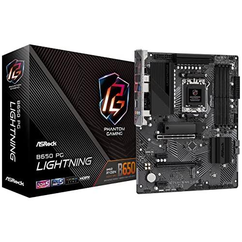 ASRock マザーボード B650 PG Lightning AMD Ryzen 7000 シリーズ CPU対応 (Soket AM5) B650E