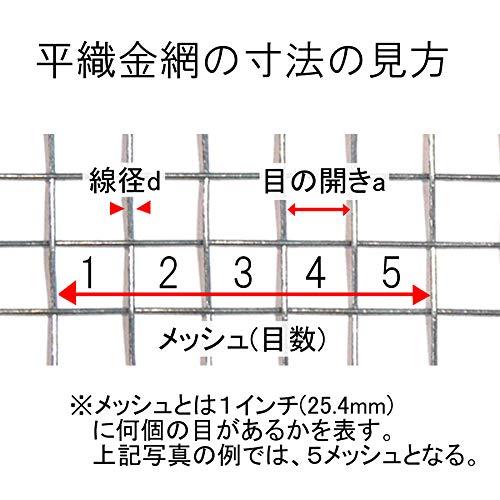 74 Off 安心セレクトダイドーハント Daidohant 金網 亜鉛 平織金網 線径d 0 8mm X メッシュ 4 幅w 450mm 長さl 1m Redoriente Net