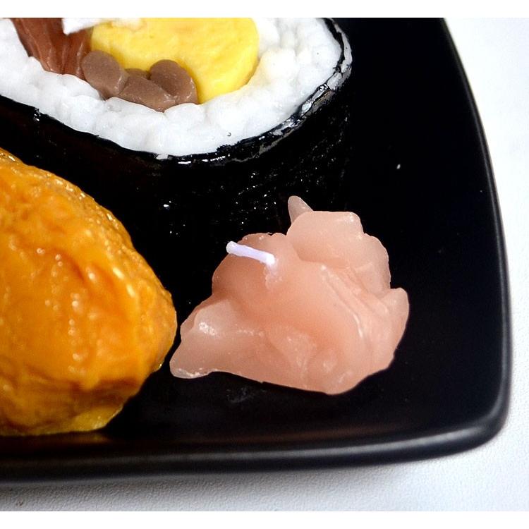 寿司キャンドル 好物ローソク 助六寿司キャンドル いなり寿司と太巻き