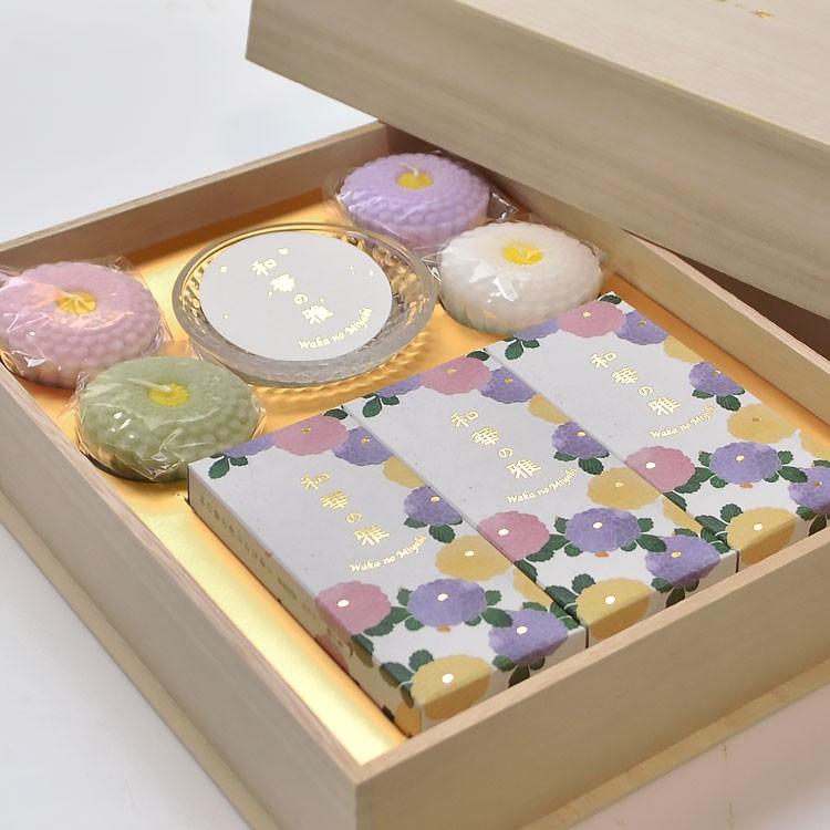 カメヤマ 和華の雅 桐箱 菊 セット お香 お線香 ミニ寸 室内香 ろうそく 蝋燭 ローソク 贈答用 お線香 進物 新盆 進物用線香 新盆見舞い お盆 喪中見舞 お悔やみ Ka I1345 00 00 庵心堂 通販 Yahoo ショッピング