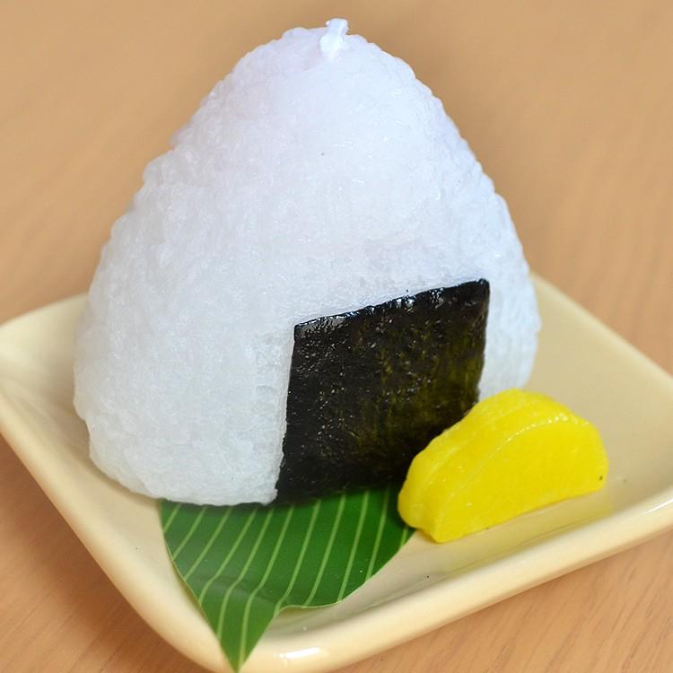 ろうそく 好物ローソク おむすびキャンドル 梅干入り レトロ ノスタルジー おにぎり 御供 お墓参り お彼岸 お盆 進物 電車 旅 故郷 ご飯 海苔 キャンドル Ka T8709 00 00 庵心堂 通販 Yahoo ショッピング