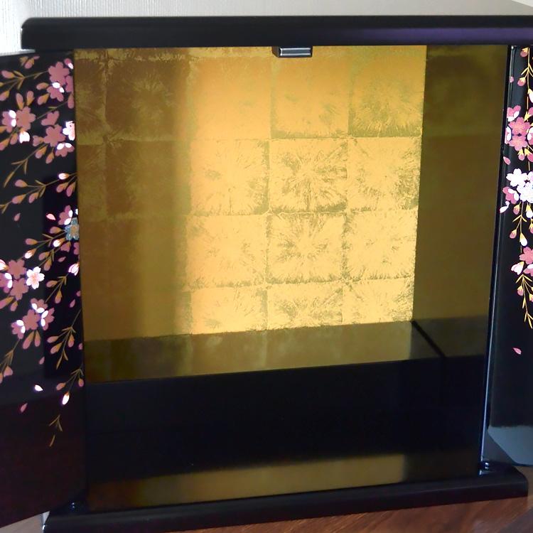 仏壇 コンパクト ミニ 小型 仏壇のみ 紀州蒔絵仏壇「しだれ桜 仏壇 コンパクト ミニ 小型 仏壇のみ 紀州蒔絵仏壇「しだれ桜