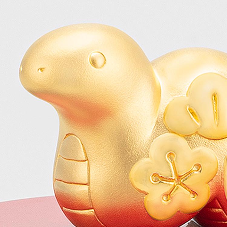純金製 松竹梅「巳」24金10g使用 No.09 専用ケース入り 造幣局