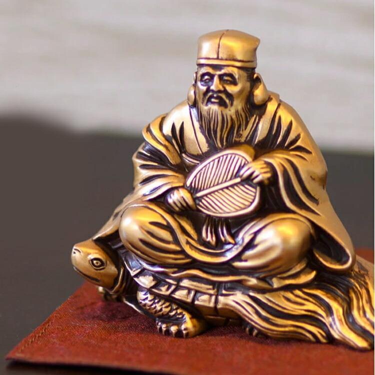 縁起物 置物 七福神 寿老人 シルキーゴールド 日本製 送料無料 縁起物 置物 七福神 寿老人 シルキーゴールド 日本製 送料無料