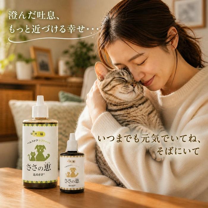 北のささ ささの恵 100g ペット用熊笹エキス 犬 ネコ サプリ 無添加