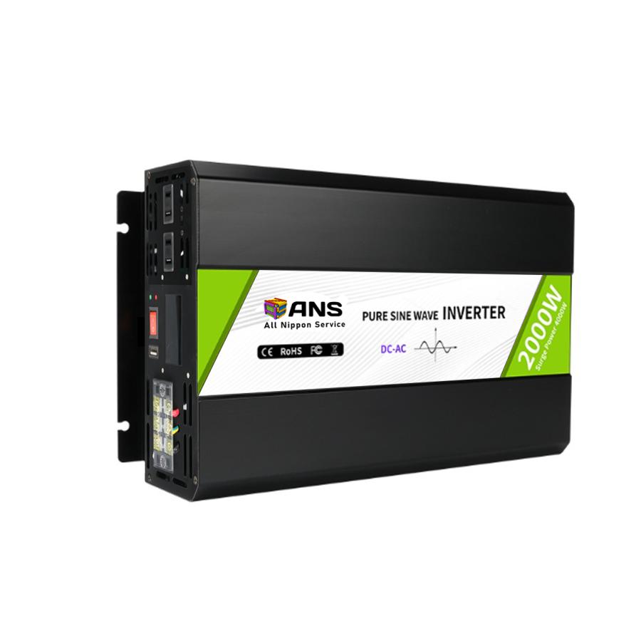 インバーター 入力24V 定格2000W 最大4000W 正弦波 ACコンセント USB