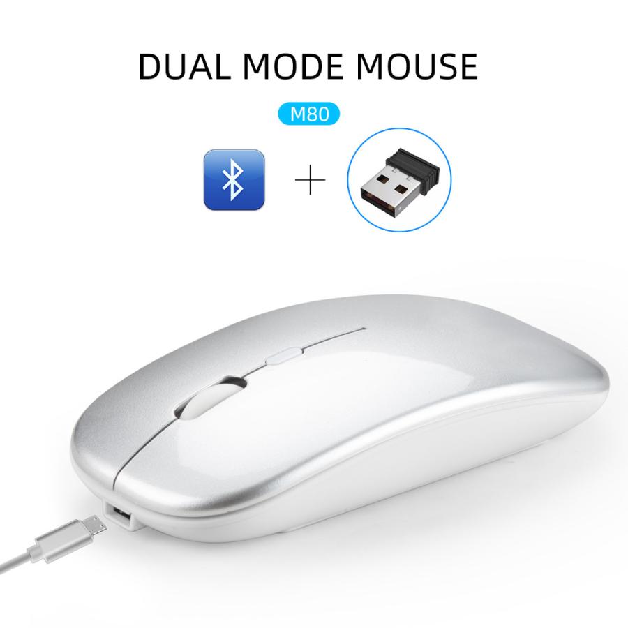 静音マウス　 ブルートゥース/USB2.4Gワイヤレス　対応｜antad-trading