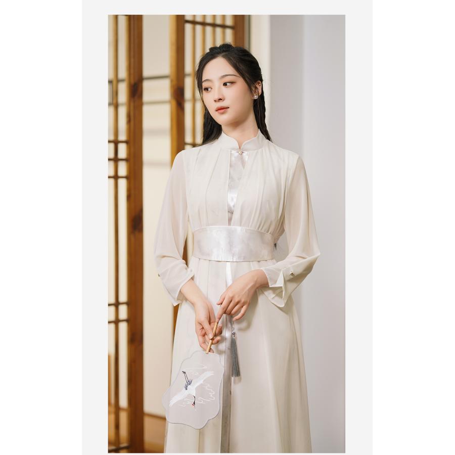 ワンピース レディース チャイナドレス風 フレアワンピース 中華風