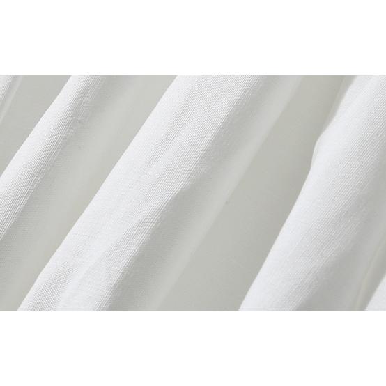 ワンピース 白シャツ シャツワンピース 膝丈 ひざ丈 袖あり 長袖 萌袖