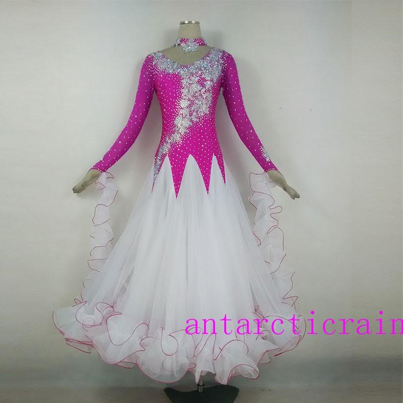 モダンドレス 競技用 ステージ衣装 デモ衣装 デモドレス 社交ダンスドレス ダンス衣装 発表会ドレス Ds507