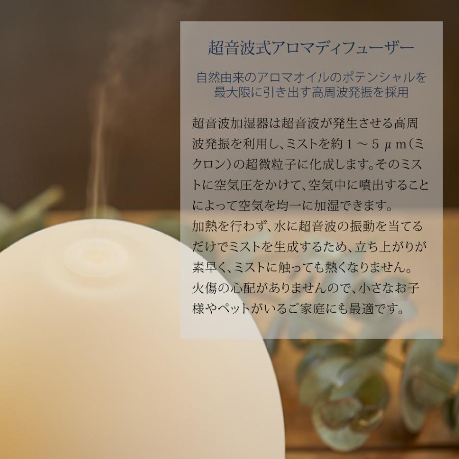 アロマディフューザー UR-AROMA09 Frost dome 卓上 小型  Uruon（ウルオン） 超音波式 グラデーションライトの画像