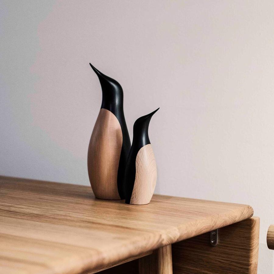 ペンギン　木彫　彫像　オブジェ　置物　インテリア　工芸品　美術品　A1077 ペンギン 木彫 彫像 オブジェ 置物 インテリア 工芸品 美術品 A1077