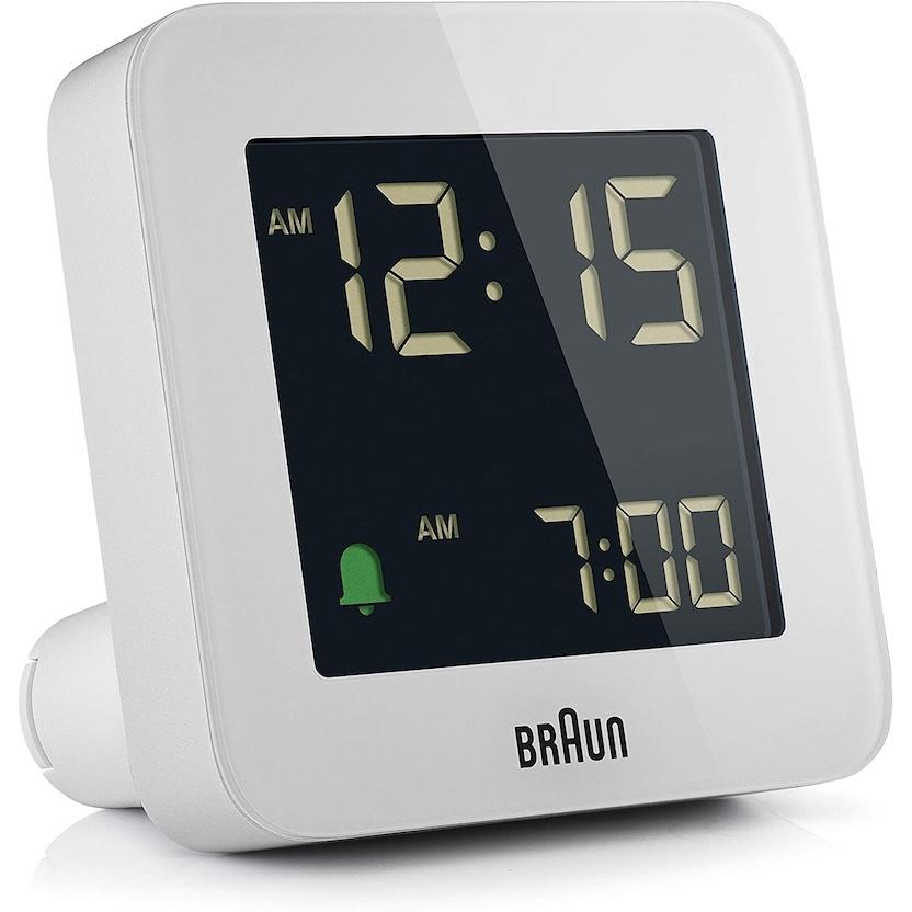 BRAUN（ブラウン） 時計 デジタルクロック 目覚まし時計 ホワイト
