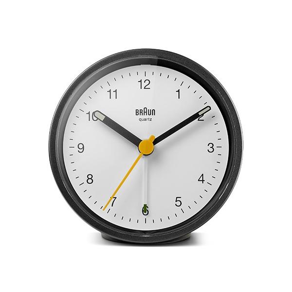 ブラウン 時計 BRAUN クラシックアナログアラームクロック 目覚し時計 ブラック ホワイト BC12｜antdesignstore