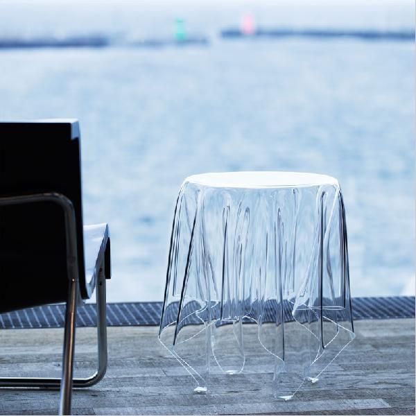 essey Grand Illusion サイドテーブル L クリア エッセイ グランド