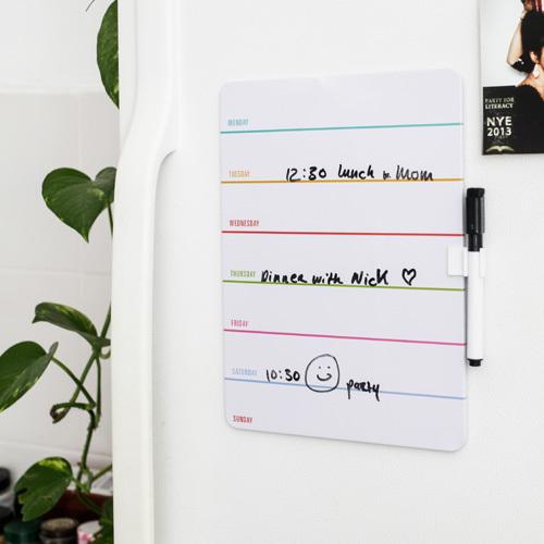 メール便可 キッカーランド ウィークリードライイレースボード ホワイトボード KMH70 Weekly Dry Erase Board