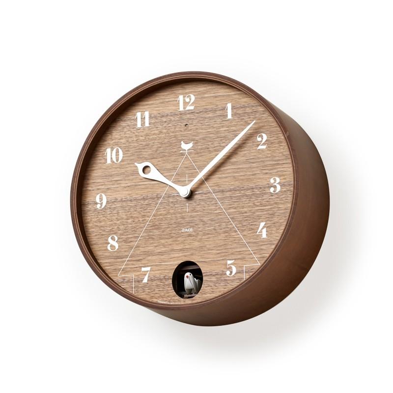 おしゃれでかわいいレムノス Lemn0sの時計Lemn0s レムノス PACE ブラウン LC11-09BW カッコー時計  おしゃれ かわいい 北欧