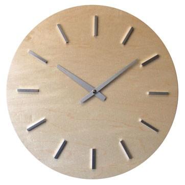 フォーカススリー 掛け時計 メープルの時計 V-0011 ステップ ナチュラルおしゃれ 壁掛け時計 壁掛｜antdesignstore