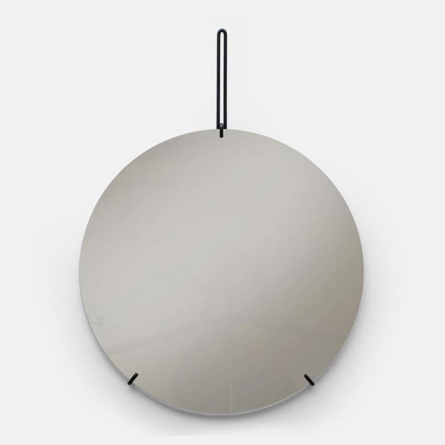 MOEBE ムーベ ウォールミラー 50cm ブラック WMBL50 鏡ムーべミラー