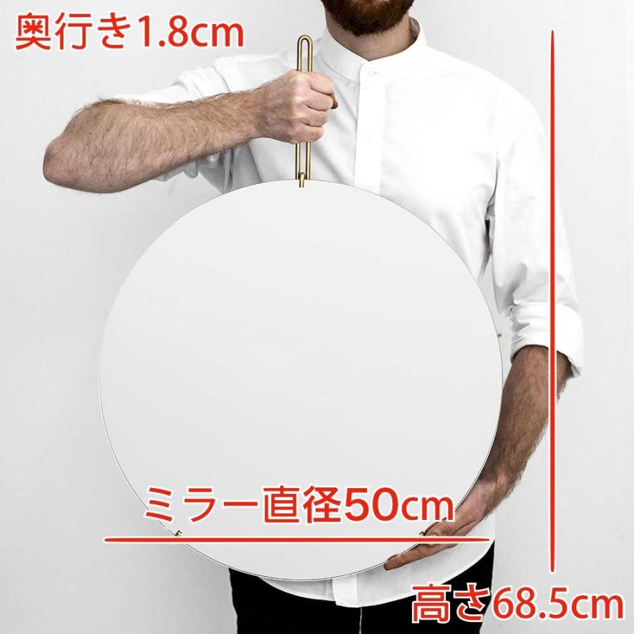 MOEBE ムーベ ウォールミラー 50cm ステンレススチール 鏡 ムーべ