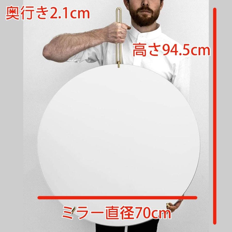 MOEBE ムーベ ウォールミラー 70cm ステンレススチール 鏡 ムーべ