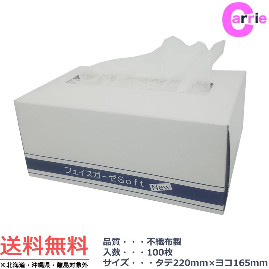 アリミノ フェイス シート ガーゼ ソフト 100枚入り 22cm x 16.5cm