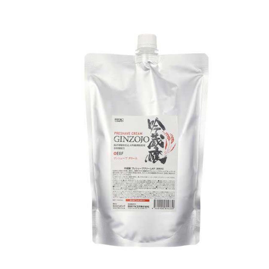 吟蔵醸 プレシェーブ クリーム KF 1000mL｜シェービング 髭剃り 日本酒