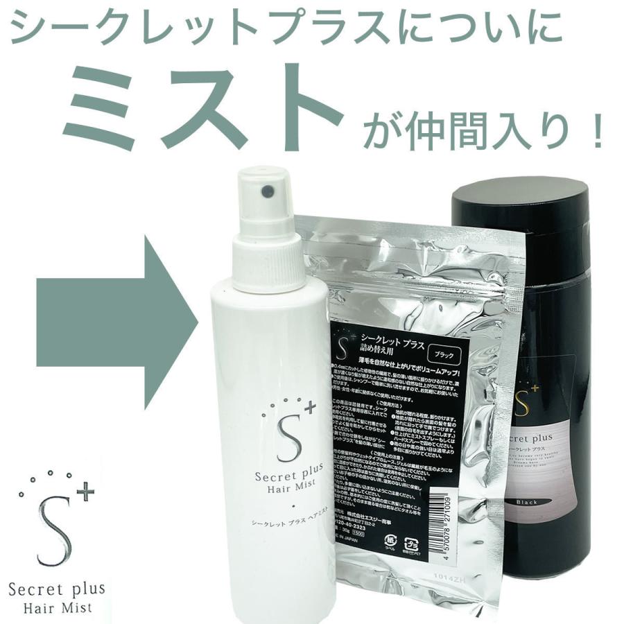 シークレットプラス ヘアミスト 200mL  ３本セット ｜ Secrett plus ミスト シークレットパウダー｜粉 薄毛隠し パウダー 頭皮 薄毛 送料無料｜antec35｜03