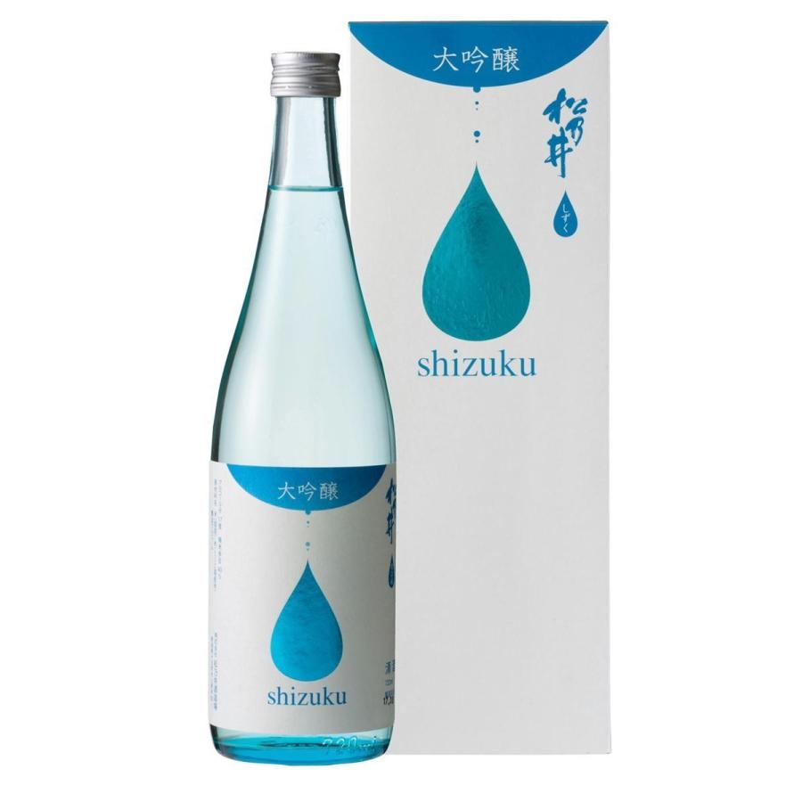 松乃井 大吟醸 しずく 箱付き 720ml クール便 日本酒 越淡麗 無ろ過生原酒 新潟 十日町 地酒 メーカー直送 のし対応可 松乃井酒造場｜antel-store