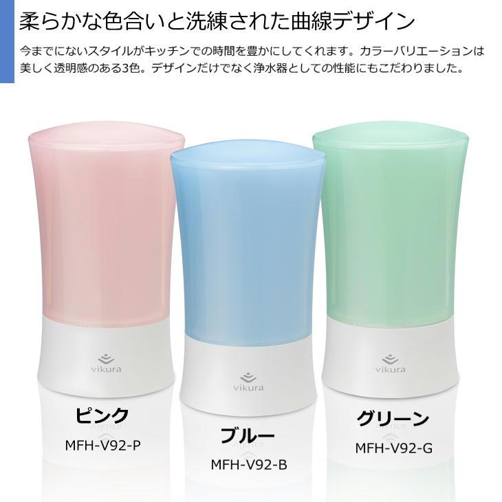 ゼンケン Zenken ビクラ浄水器2 オシャレ かわいい コンパクト 浄水器