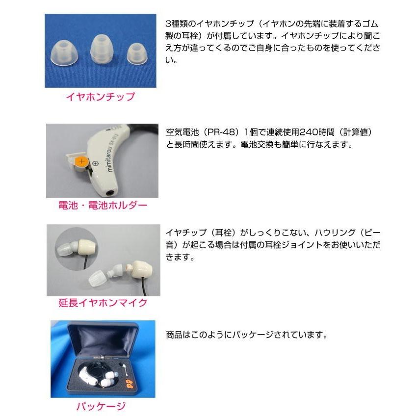 電池12個オマケ付き！2年保証 みみ太郎 集音器 電池式 耳掛タイプ SX