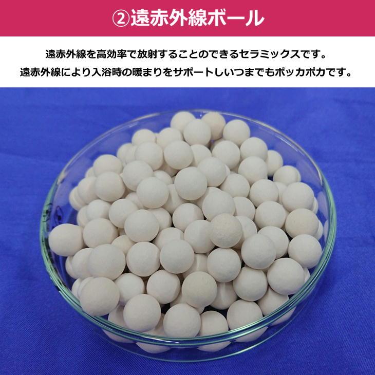 ラドン湯の華温浴器 長野セラミックス お風呂に入れるだけ ラドン浴 家庭用 温浴器 天然鉱石使用 二股鉱石 ラドンボール｜antel-store｜03