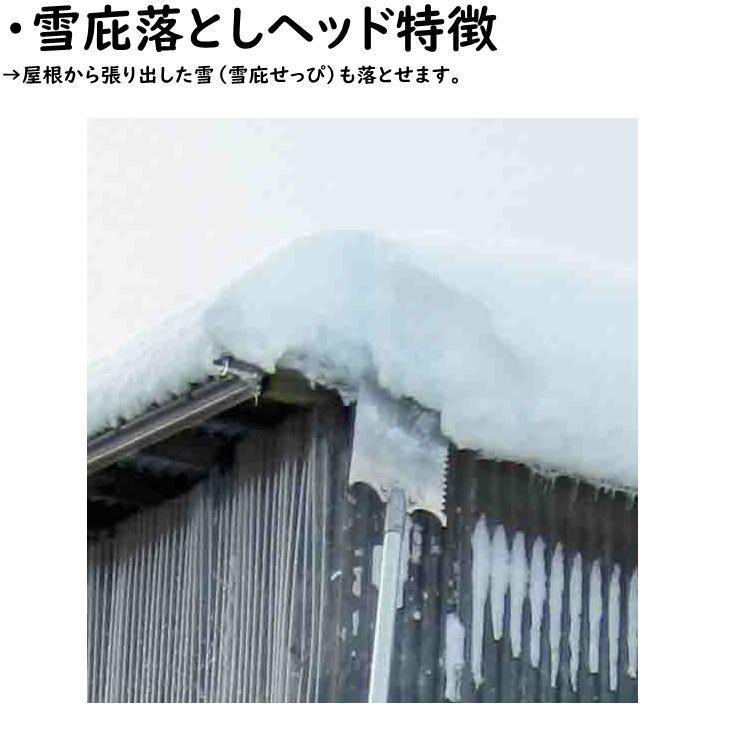 楽々雪降ろし＆雪庇・凍雪除去セット 6mモデル 2階 屋根 雪下ろし 道具