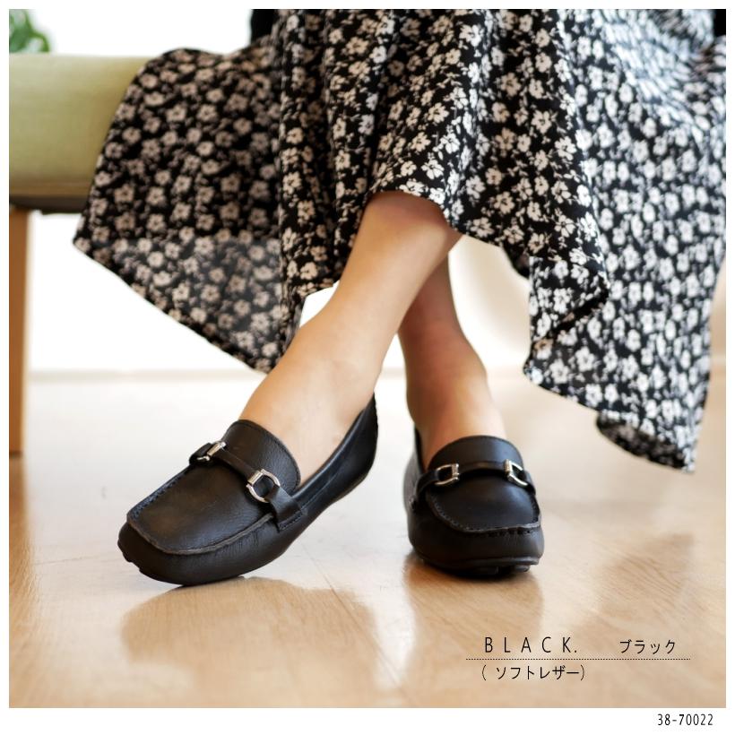 ビットローファー レディース モカシン ドライビング シューズ 本革