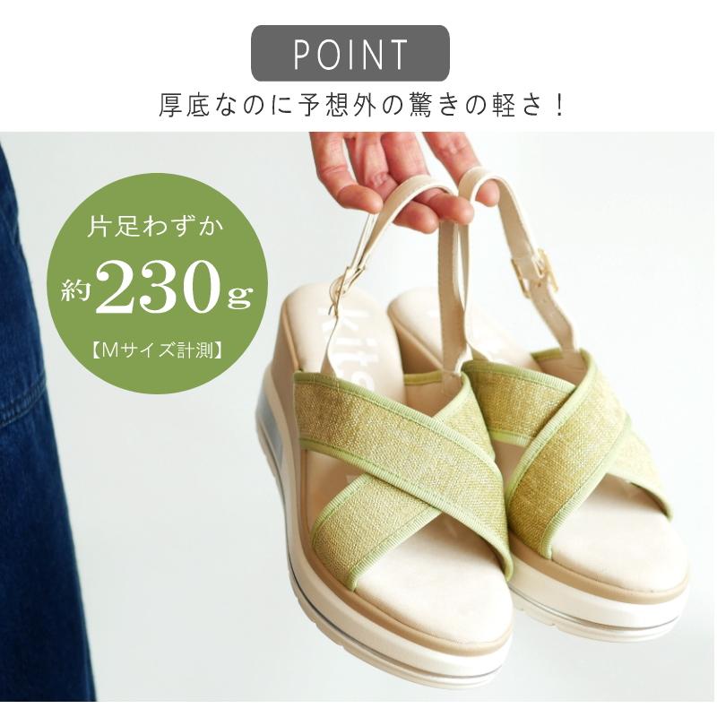 ☆美品☆【Yello】インク プラットフォームサンダル (L) 厚底 ストラップ サンダル 厚底 レディース バックストラップ kitson キットソン 3E