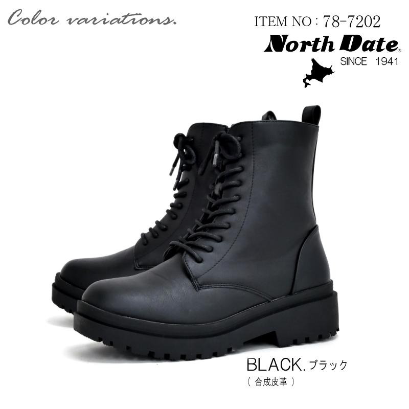 レースアップブーツ レディース 10ホール North Date ノースデート