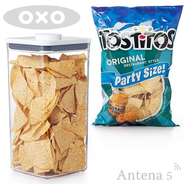 OXO ポップコンテナ2 ビッグスクエア トール（5.7L） ストッカー 保存容器 ストック 北欧 スタッキング パスタケース | OXO（キッチン用品） | 01