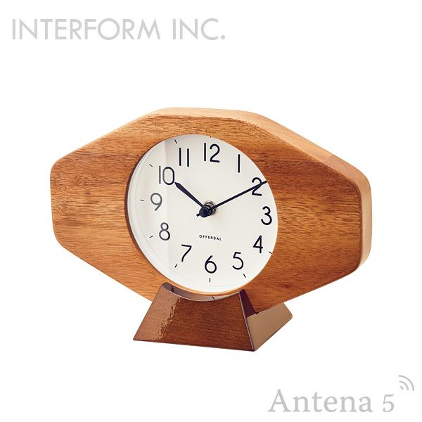 インターフォルムの掛け置き兼用時計　Lgota　ルゴタ　木目調　シンプル INTERFORM（インターフォルム） 置き時計 Lgota ルゴタ クロック