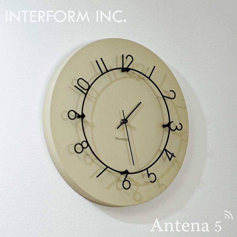INTERFORM 掛け時計 Luu ルウ クロック インターフォルム 壁