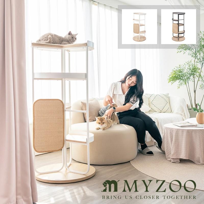 MYZOO 【キャットタワー】MYZOO-LOOPTOWER スパイラルキャットタワー