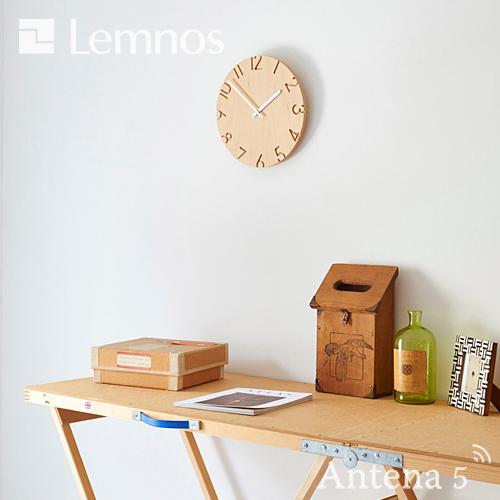Lemnos（レムノス） Lemnos CARVED WOOD BIRCH 掛け時計 NTL16-05