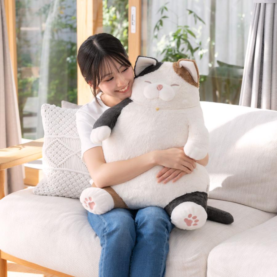 りぶはあと ねこ肯定感 抱きまくらBIGサイズ 猫動物かわいいもちもちぽっちゃりぬいぐるみクッション枕ふわふわ推し眠り睡眠添い寝ギフトプレゼント◇母の日_5