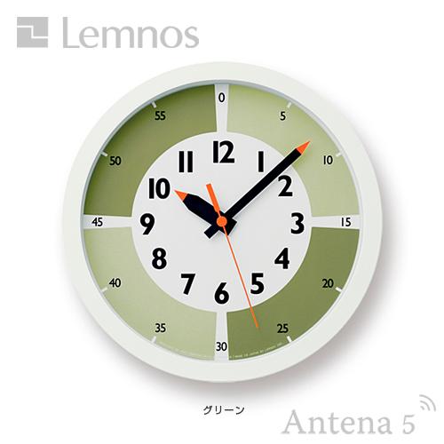 Lemnos（レムノス） Lemnos fun pun clock with color! 掛け時計 YD15